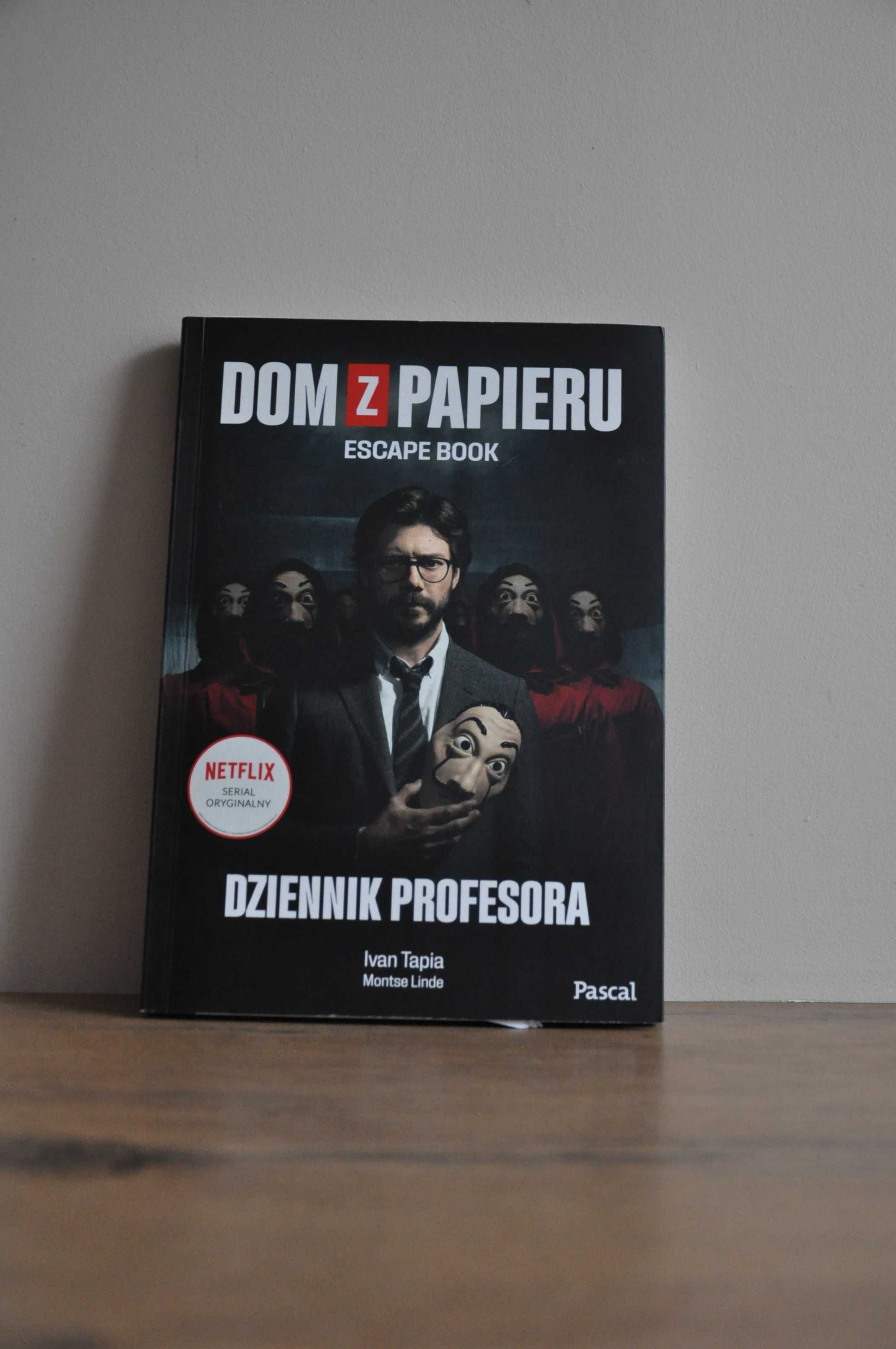 Książka dom z papieru- dziennik Profesora