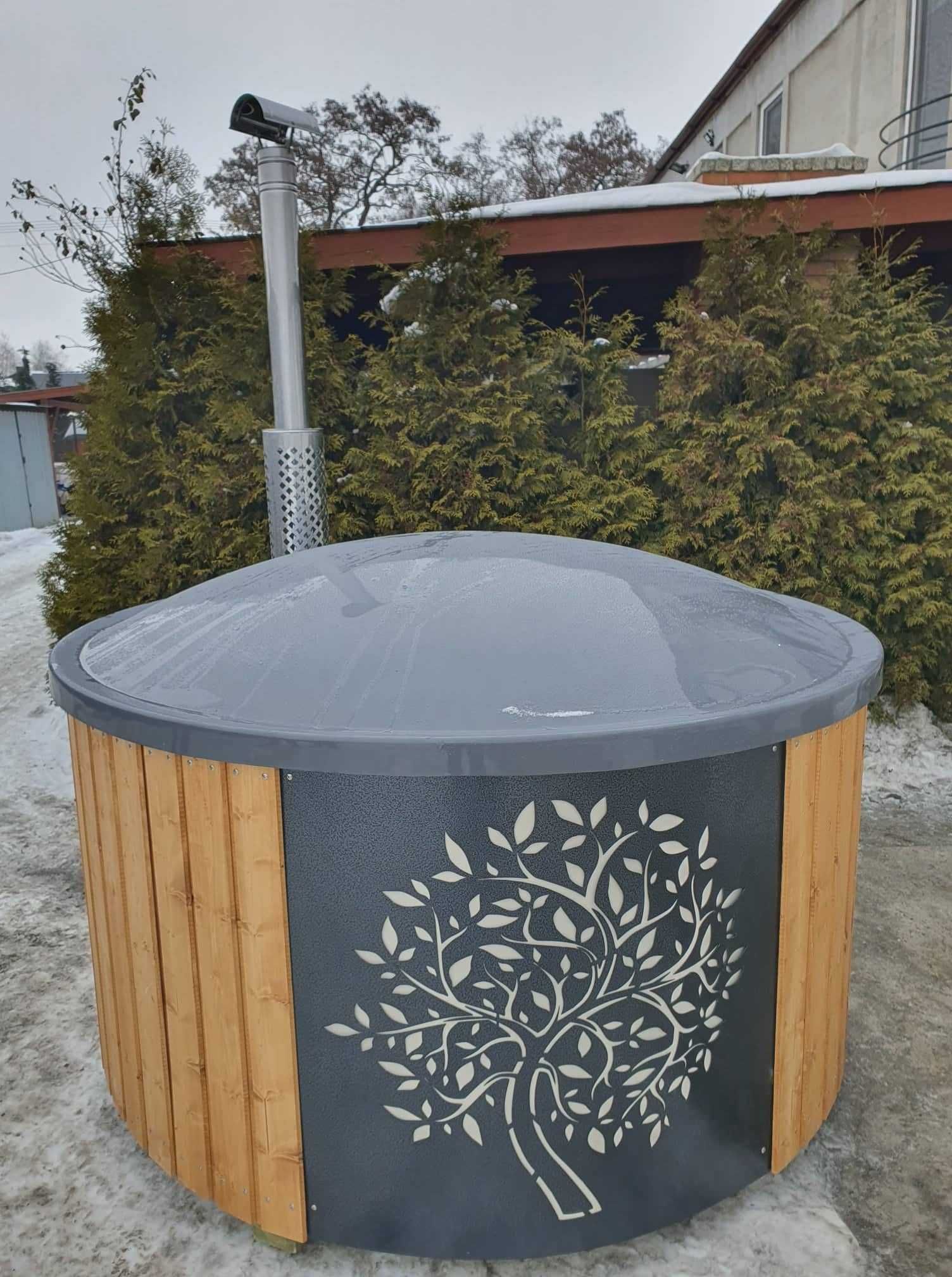 Balia ogrodowa 2m hot tub piec zewnętrzny masaż spa