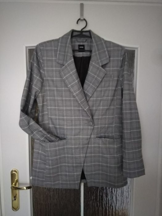 Sinsay. Marynarka w kratę damska r. L żakiet