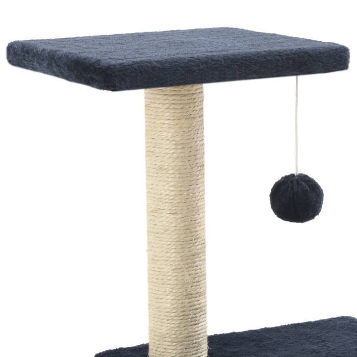 Vidaxl Drapak Dla Kota Z Słupkami Sizalowymi, 65 Cm, Granatowy