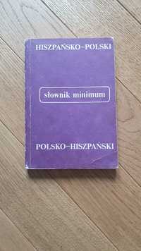 Słownik minimum polsko hiszpański hiszpańsko polski Anna Rossa