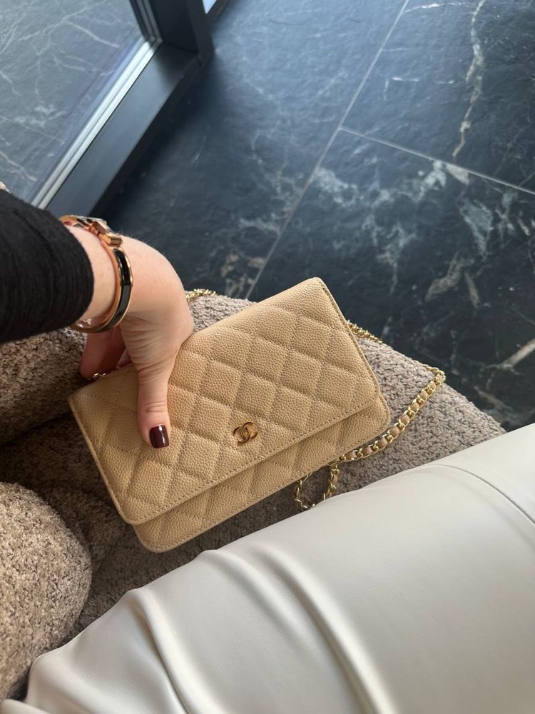 Сумка chanel woc шкіра ікра комплект бутика
