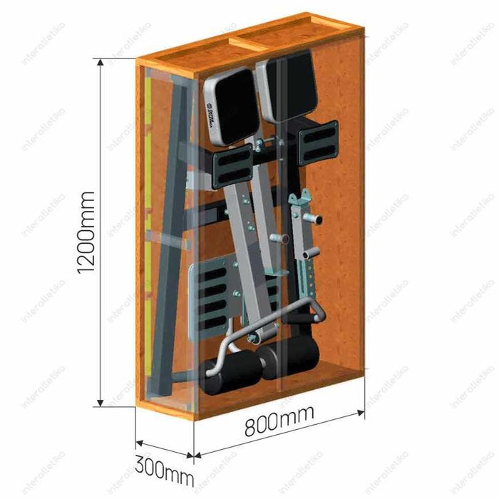 Гиперэкстензия регулируемая InterAtletika LC313 б/у в три раза дешевле