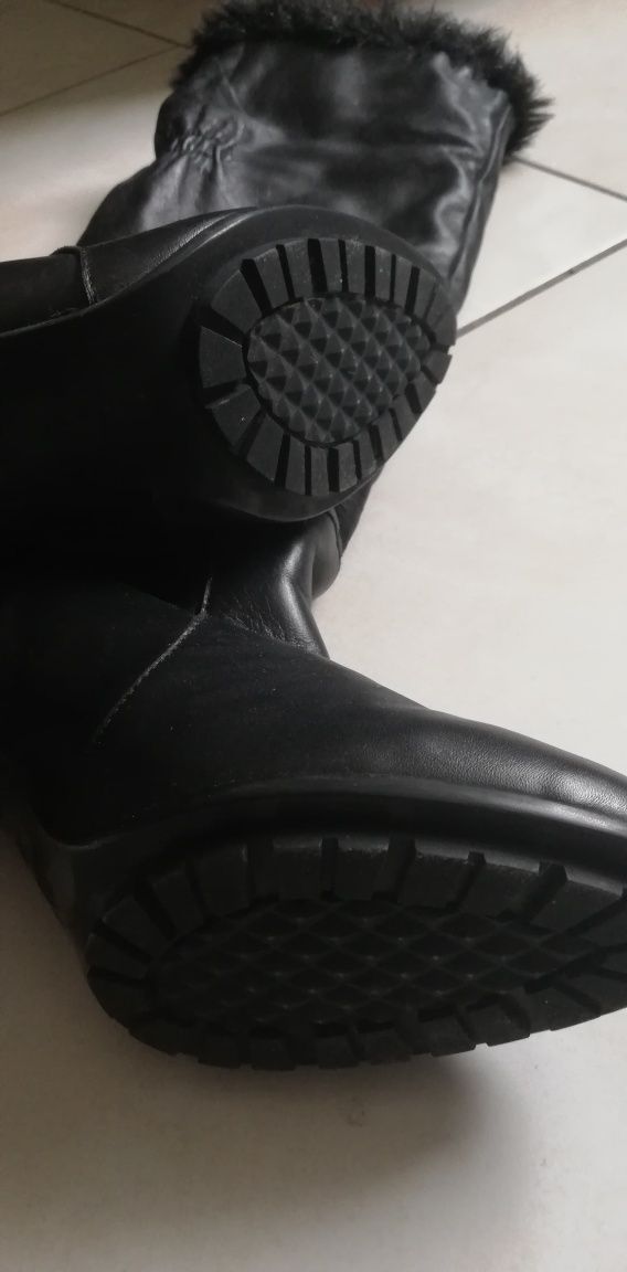 Nowe kozaki skóra naturalna Zara r. 38