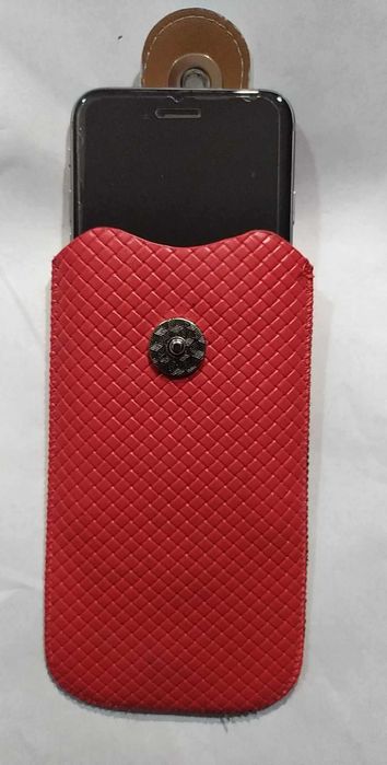 Etui do telefonu max 4,7 cala Wsuwka Uniwersalne Czerwone