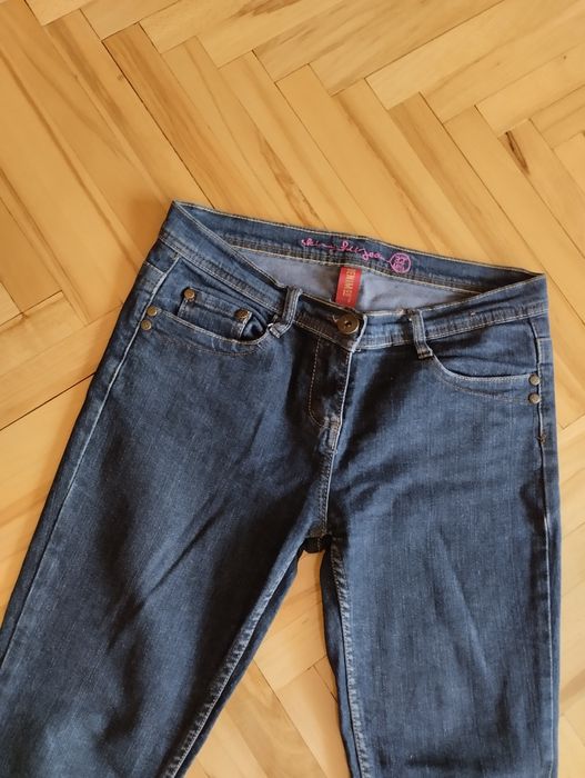 Dżinsy Jeansy rurki skinny denim M spodnie jeansowe dżinsowe biodrówki
