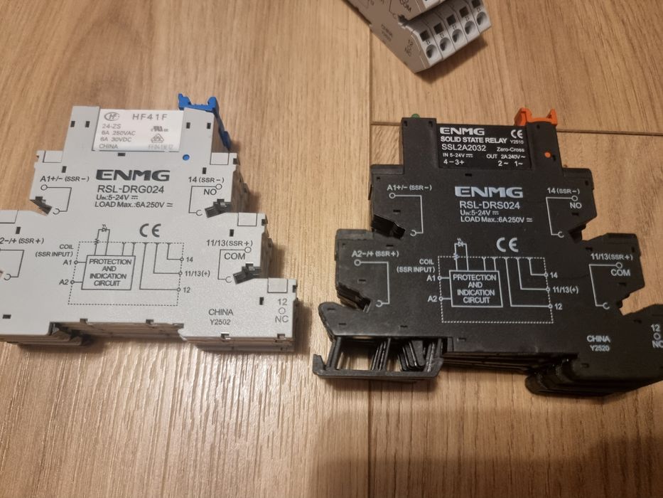 Przekaźniki (nie Finder) SSR na szynę DIN 5V