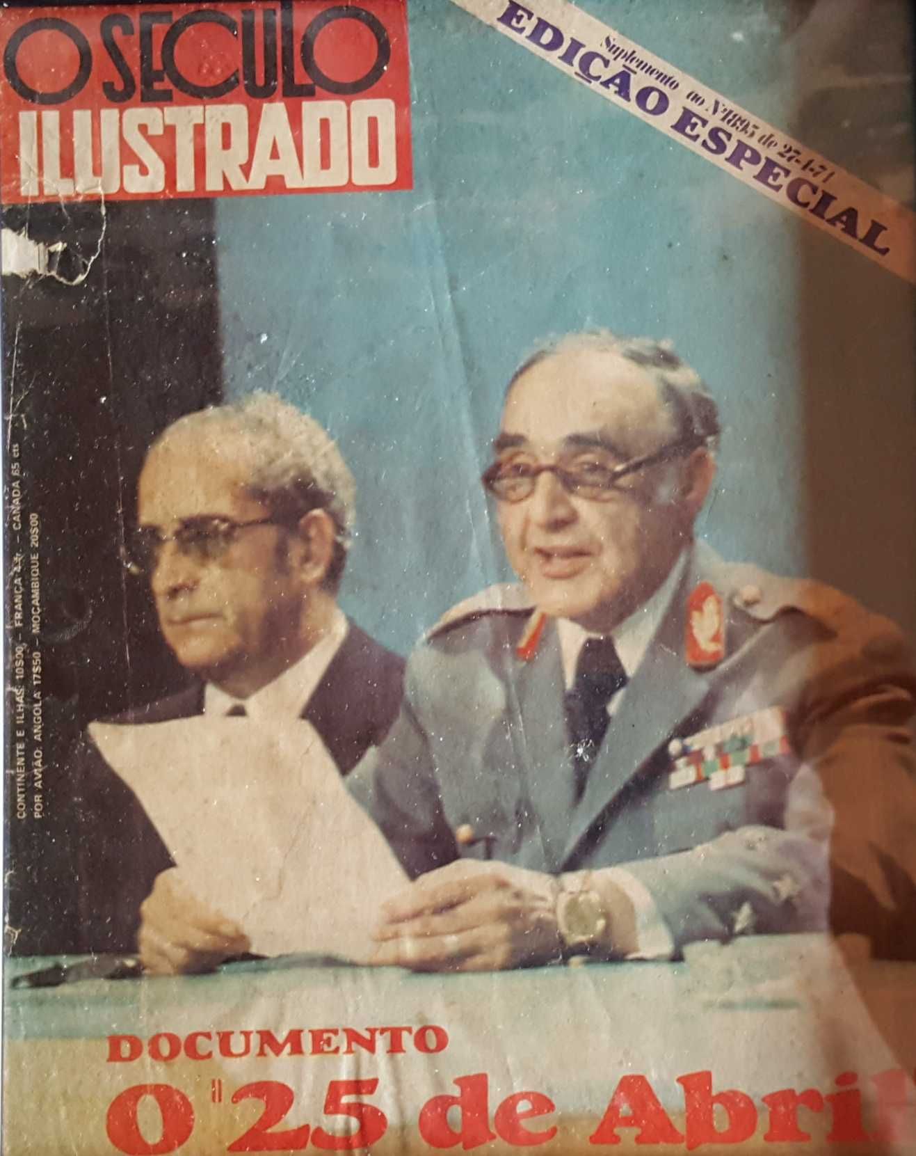 Revista "O Século Ilustrado", antiga, edição especial - O 25 de Abril