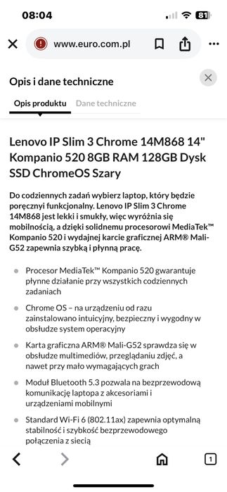 Laptop chromebook