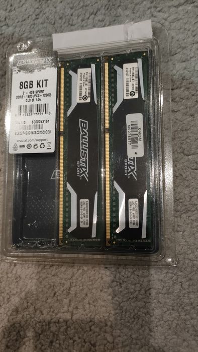 8GB ram DDR3 2x4GB Crucial Ballistix Sport