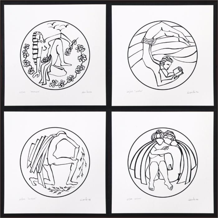 Arte - Serigrafias - "4 Estações" - Dorita de Castel-Branco