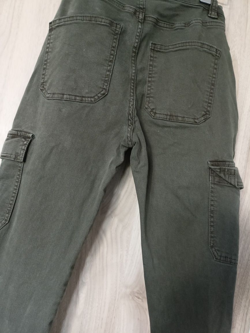 Spodnie Bojówki Pull&Bear 34 khaki