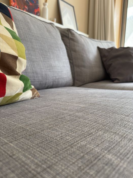 Sofá 3 lugares Kivik Ikea + Repousa Pés