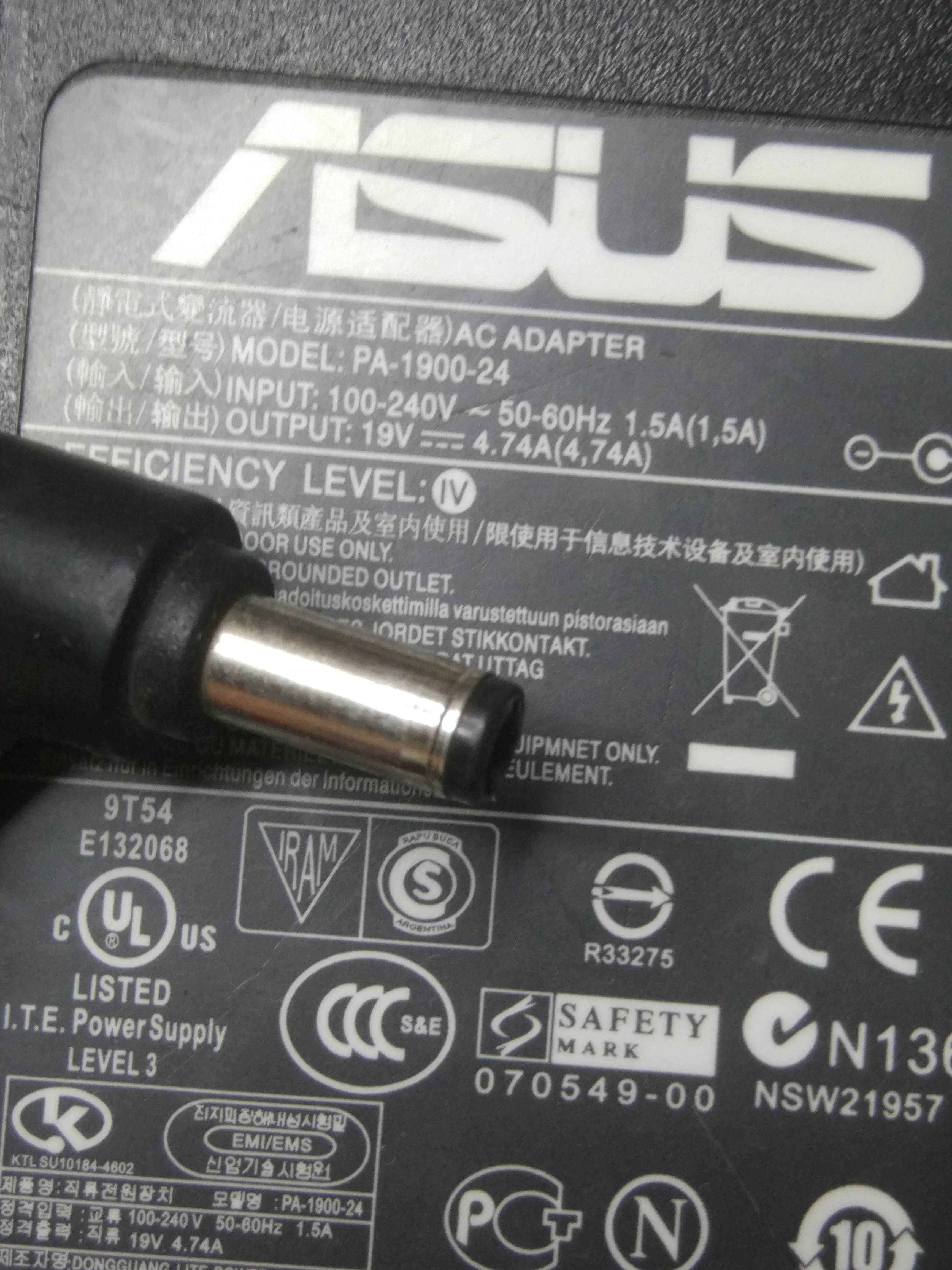 Блок питания зарядное для ноутбука ASUS 19V 4.74A (5.5X2.5mm) 90W