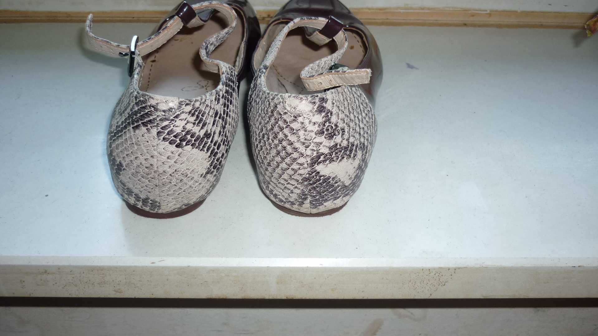 Clarks somerset- baleriny skóra   r; 39