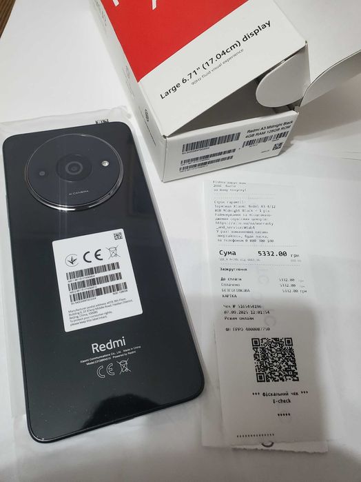 Xiaomi Redmi A3 128GB/4GB чек з алло НОВИЙ