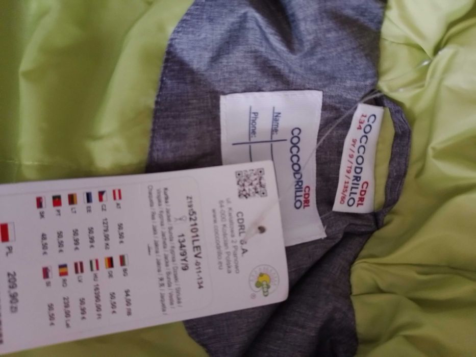 Coccodrillo kurtka roz 134