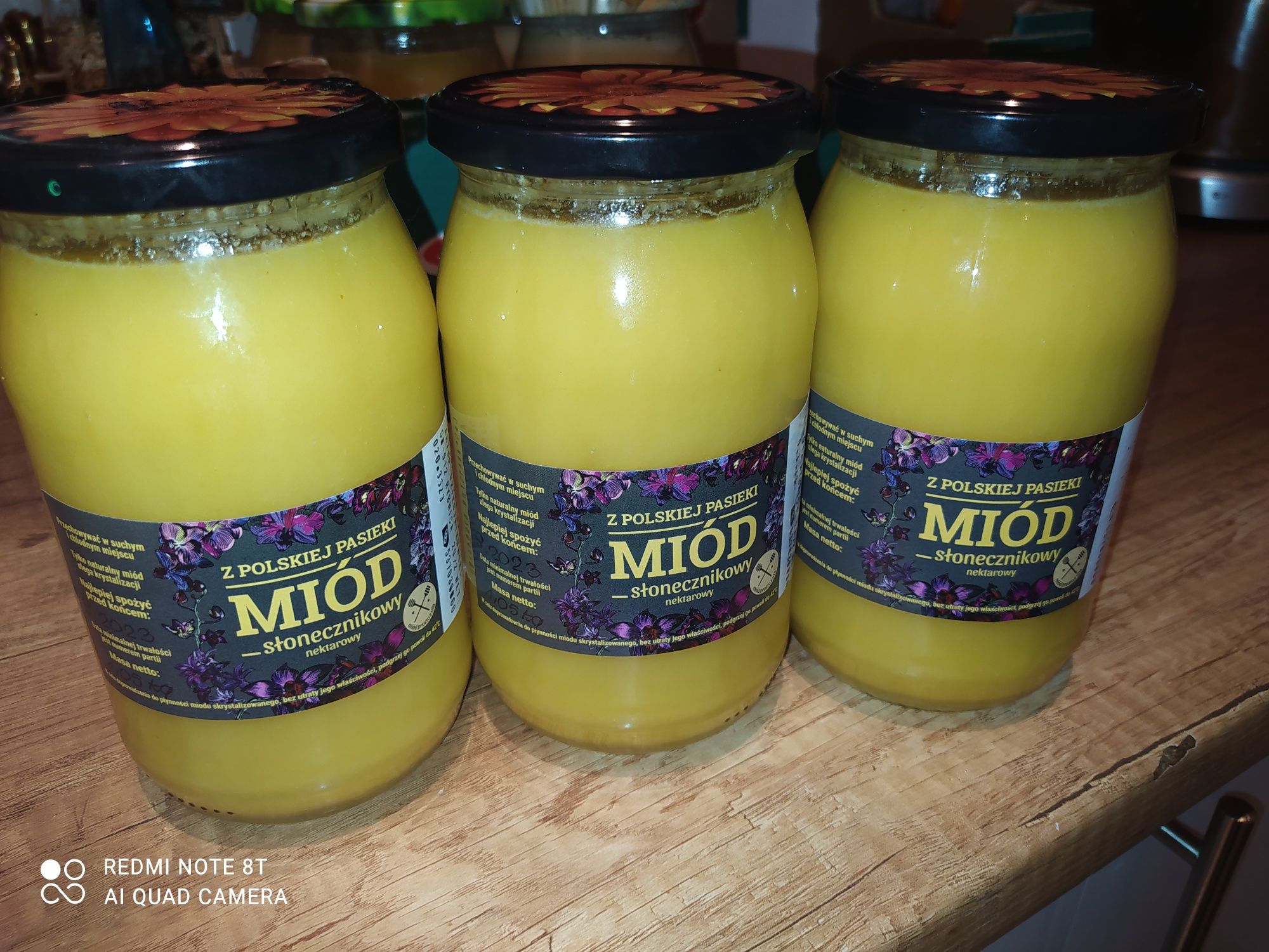 Miód słonecznikowy prosto z pasieki 100% naturalny