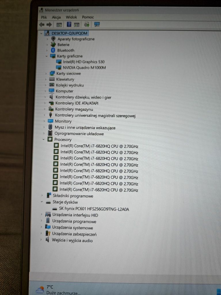 DELL precision 5510 i7 i 16GB
