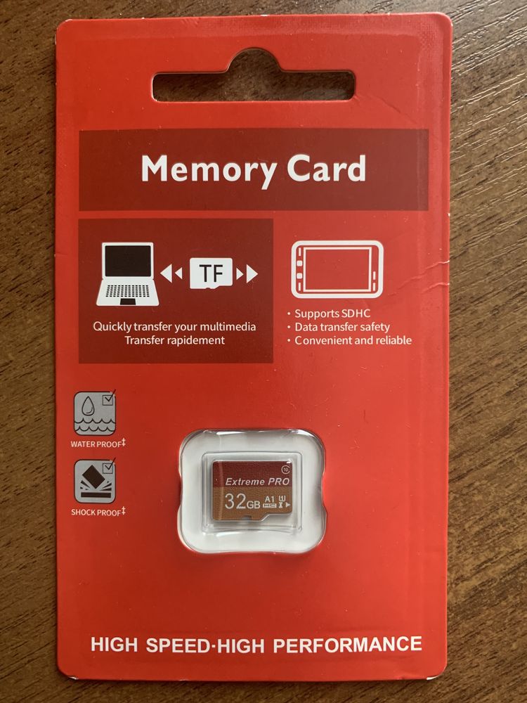 Флешка microSD, Memory Card 32 Gb 10 Class