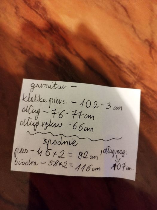 Garnitur Recman Slim Fit Granatowy