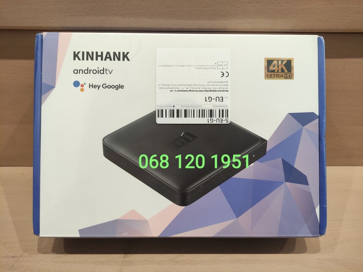 KinHank G1 4/32gb Android TV Box 4k NEW! ТВ приставка