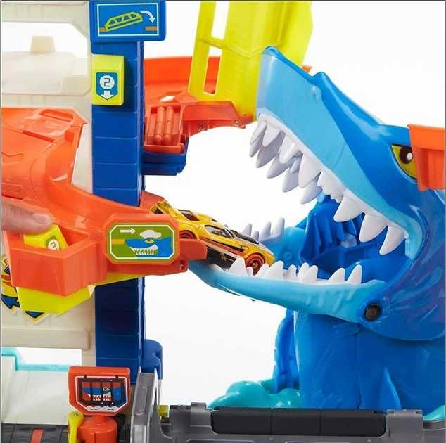 Трек Хот Вілс Сіті Втеча від Акули Hot Wheels City Shark Escape Mattel