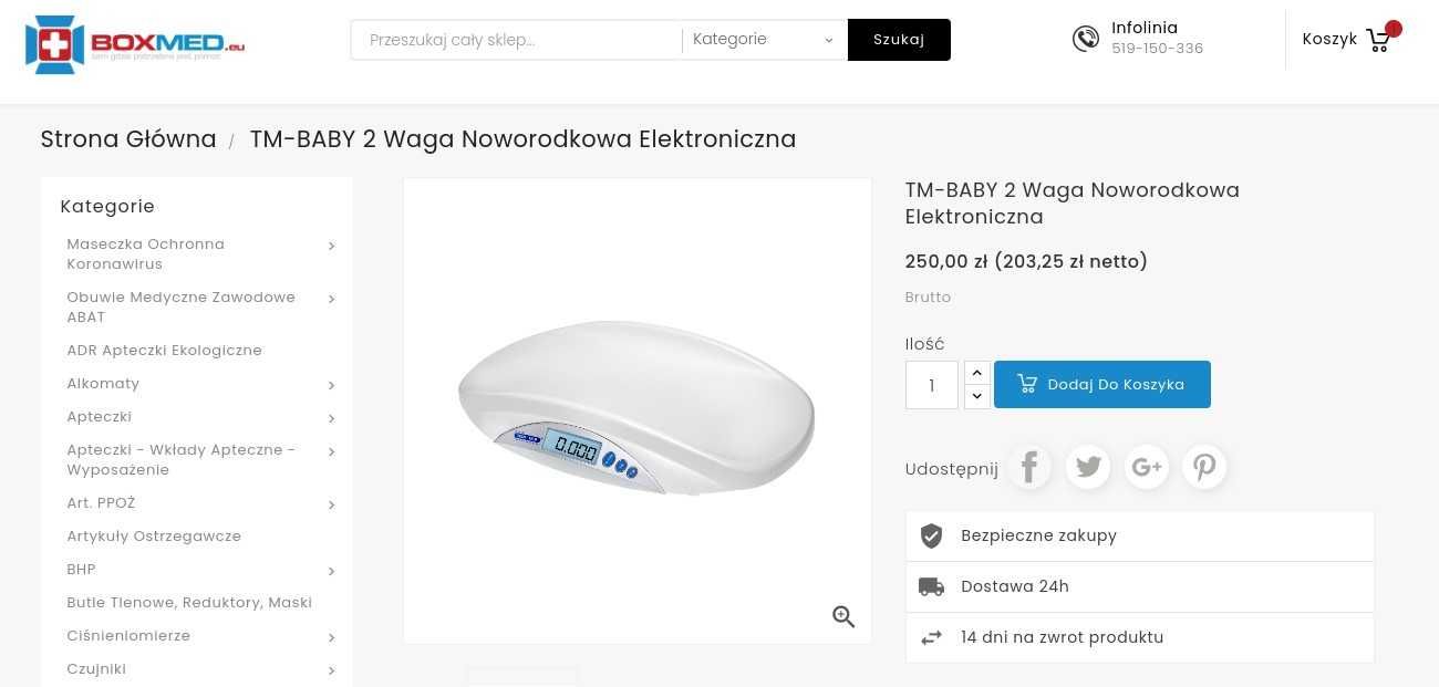 Waga dla noworodka Tech-Med TM-Baby 2