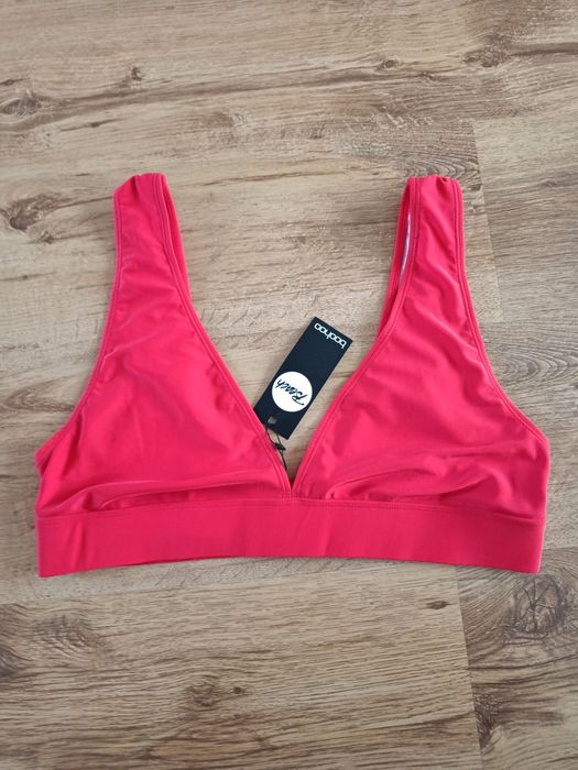 Biustonosz sportowy kostium kąpielowy czerwony damski 42 44 XL