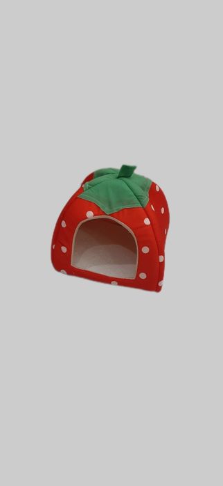 Domek truskawka dla świnki morskiej królika szynszyli