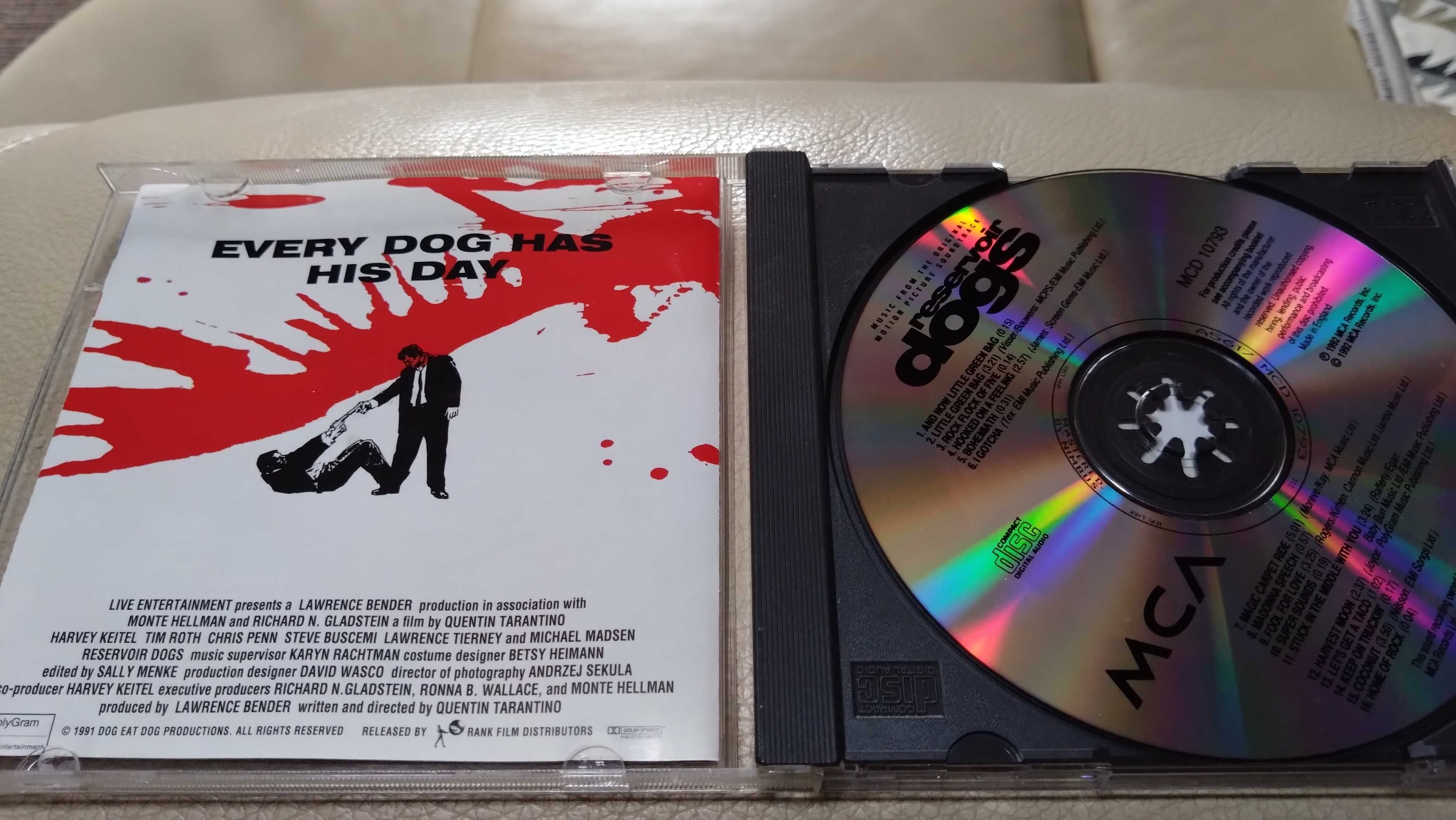 muzyka z filmu Reservoir Dogs, Wściekłe psy, Tarantino , OST, płyta CD