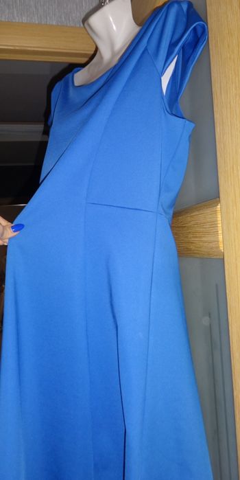 Next красивое нарядное синее женское платье 50 52 XL XXL