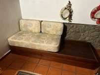 Cama de criança - cama sofá ou divã vintage em madeira
