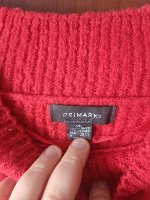 Кофта світер червоний теплий худі кофтина