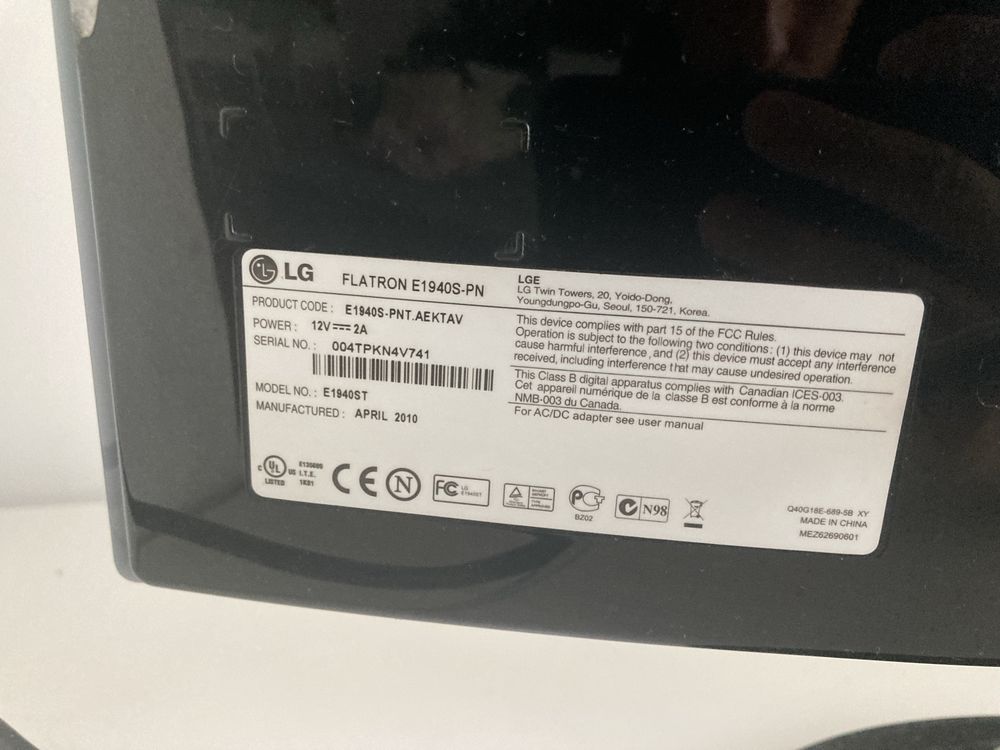 Monitor LG Flatron E1940S