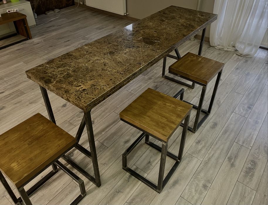 Мармуровий стіл ручної роботи з іранського мармуру