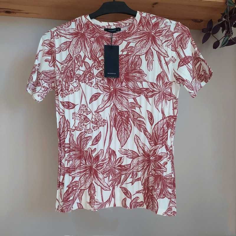 Sukienka ceglana S-M + bluzka t-shirt na M kę