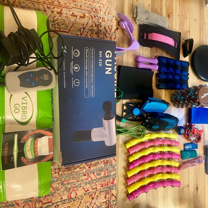 Silownia domowa fitness ćwiczenia sprzęt ciężarki pas wibracyjny,masaż