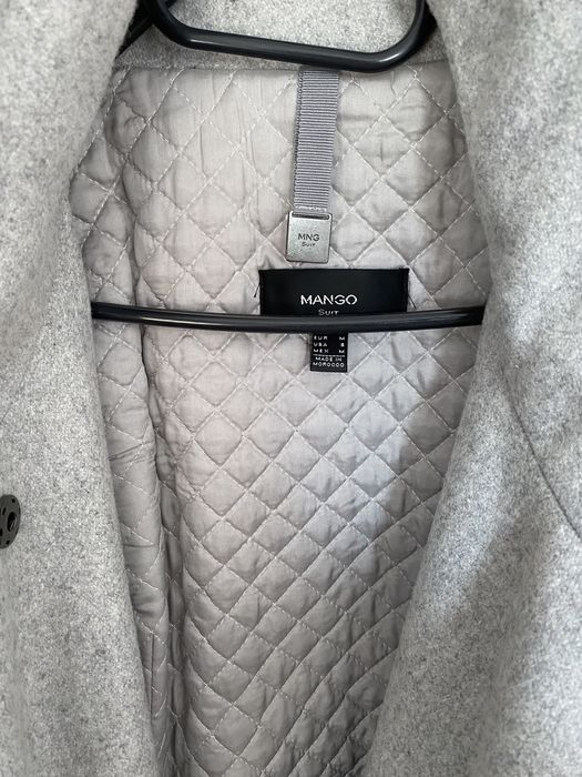 Płaszcz wełniany mango 38