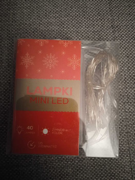 Lampki mini led zimnobiały kolor