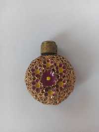 Старовинний мініатюрний флакон бутилолчка для духів мідь бронза