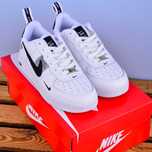 (1972) Кросівки Nike Air Force білі з чорним логотипом (37-41)