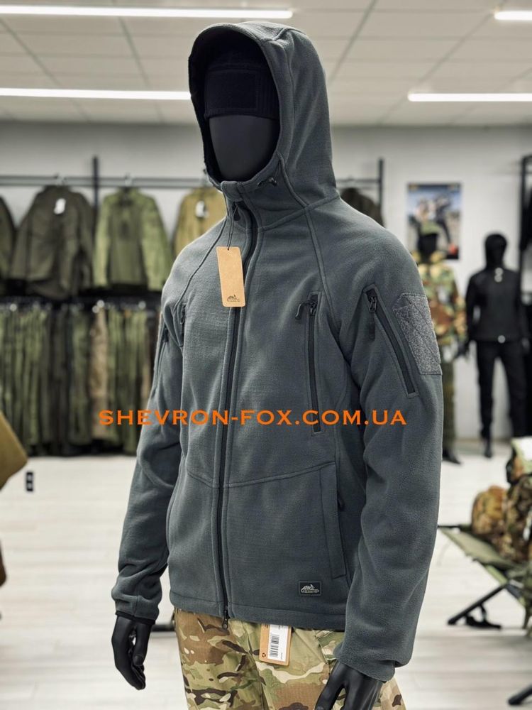 Флісова кофта Helikon Patriot Mk2 Hybrid Fleece - Shadow Grey/Black
