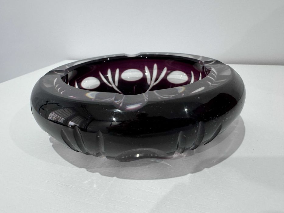 Popielniczka kryształowa popielnica kryształ Piękna !