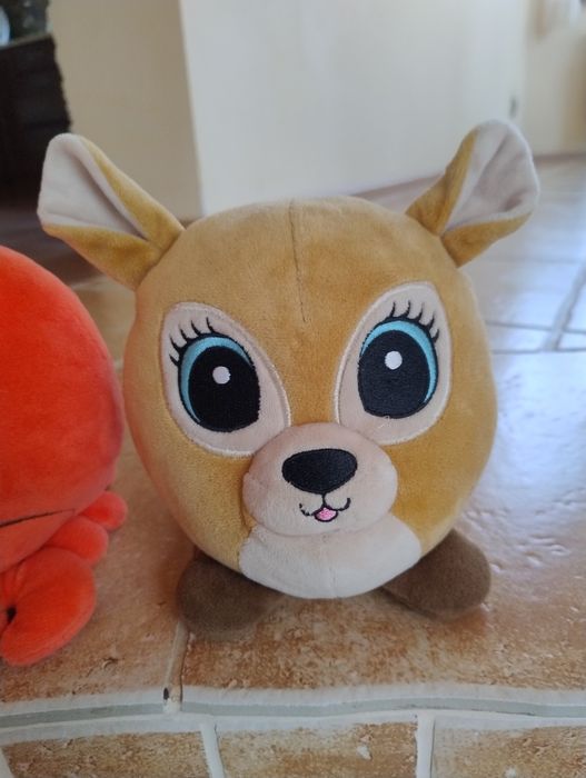 Maskotka Biedronka zestaw pluszak przytulanka wiewiórka sarenka rak