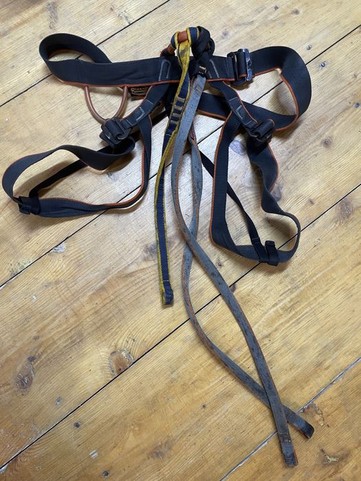 Uprząż climbing technology i lonże pojedyncza 45 cm i podwojna 70 cm