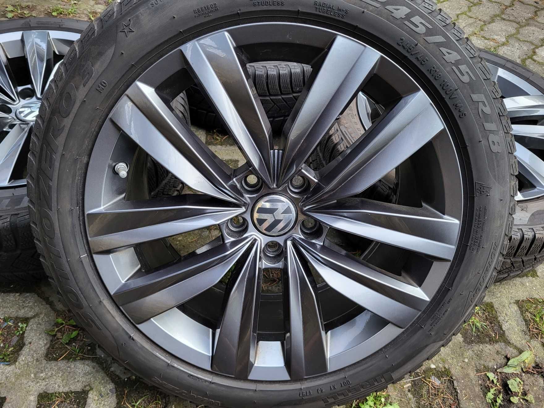 Felgi 18" 5x112 VW Arteon Passat Skoda Octavia Superb + opony