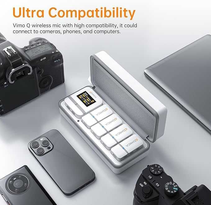 COMICA Vimo Q Lavalier Wireless 4 Microfones + 1 Receiver 24 bit