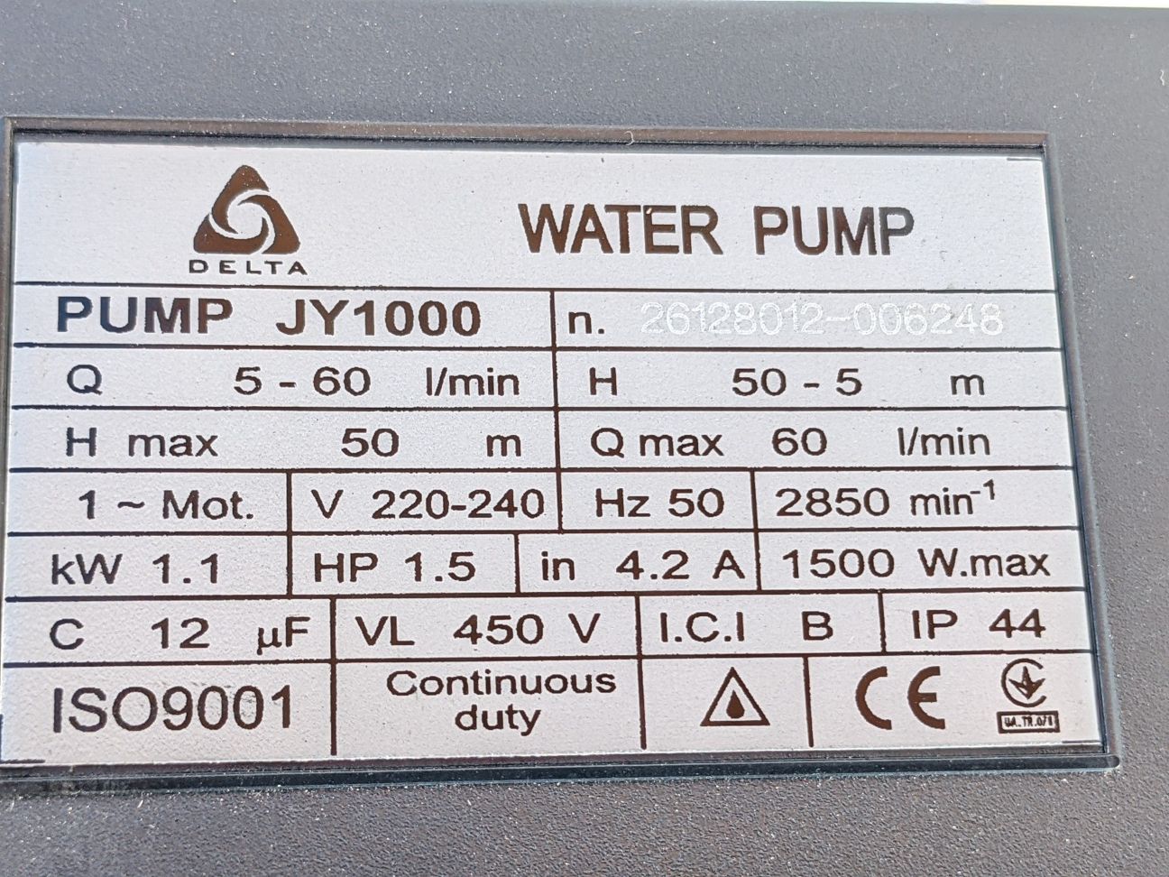 Насосная станция для воды INOX 24/L