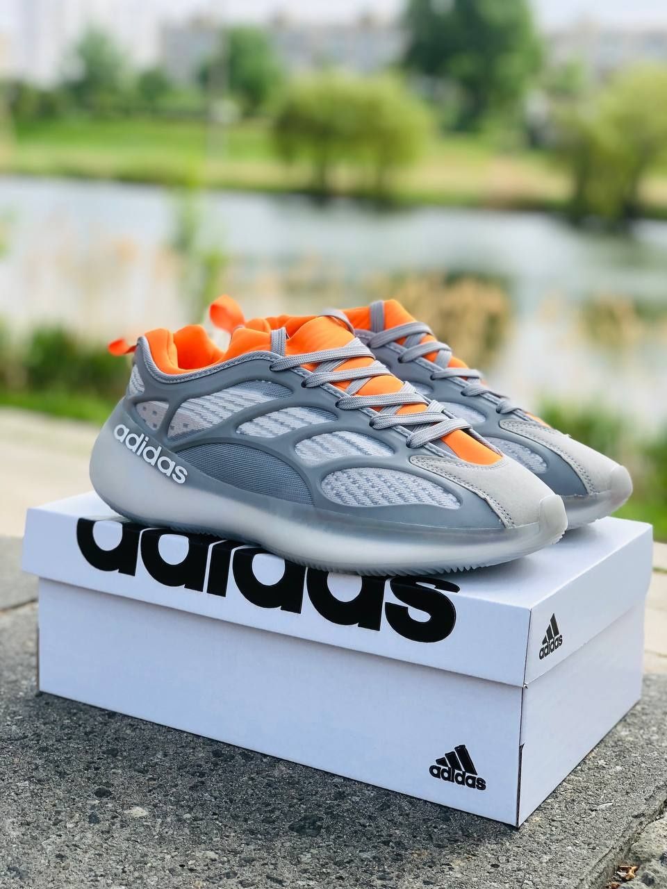 Мужские кроссовки Adidas Серые летние кросовки Адидас Кросівки Адідас